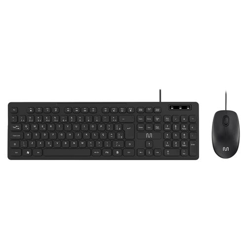 Teclado e Mouse Com Fio Cf300 Usb 1200dpi Teclas Chocolate Multi - TC310