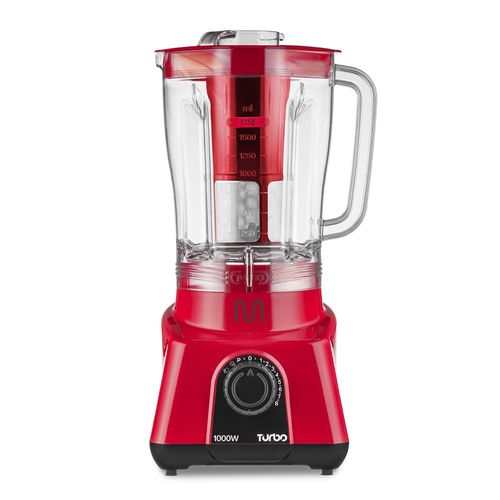 Liquidificador 2,6L Turbo Vermelho 1000w-220v com 8 Velocidades Multi - LQ1004OUT [Reembalado]