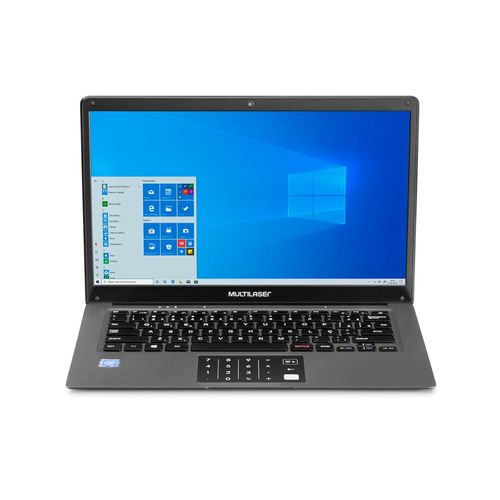 Notebook Multilaser Legacy Cloud, com Windows 10 Home, Processador Intel Quadcore, Memoria 2GB 32GB, Tela 14,1 Pol. HD, Cinza - PC131OUT [Reembalado]