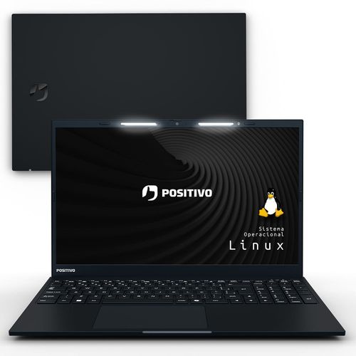 Notebook Positivo Vision i15 Intel® Core® i3-N300 Linux 8GB RAM 512GB SSD Lumina Bar 15,6" Full HD - Preto