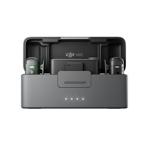 Microfone DJI Mic 2 (2 TX Microfone + 1 RX Receptor + 1 Case de carregamento) BR - DJI116