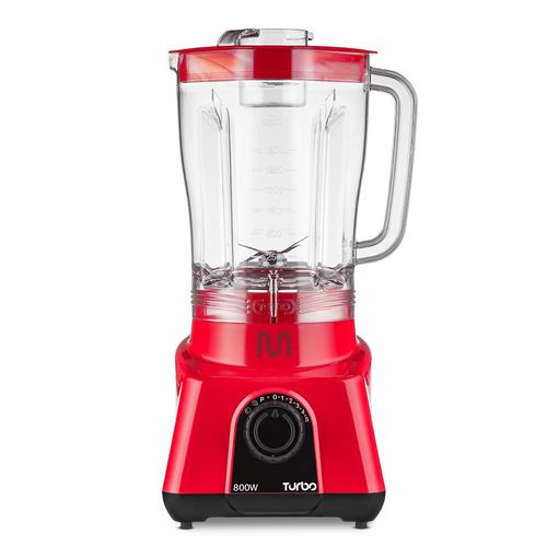 Liquidificador Turbo Vermelho 800w-127v Multi Home - LQ803OUT [Reembalado]