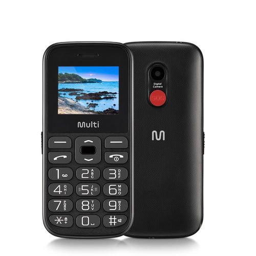 Celular Vita Tela 1.8 Pol. Dual Chip 2G USB Bluetooth Preto Multilaser - P9120OUT [Reembalado]