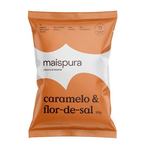 Pipoca Caramelo e Flor de Sal Mais Pura 100g