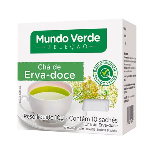 Chá de Erva Doce Mundo Verde Seleção 10g com 10 sachês