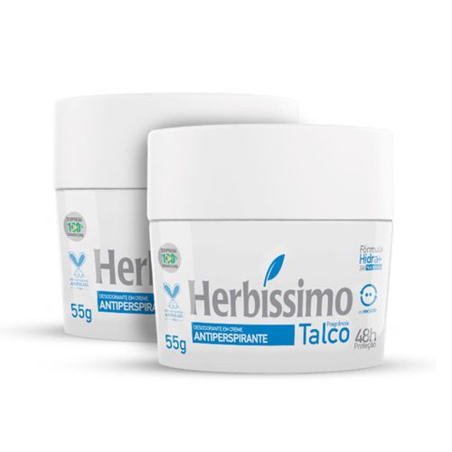 Desodorante Creme Antitranspirante Talco Herbissimo 55G Copy