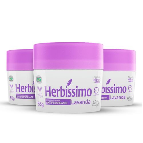 Desodorante Creme Antitranspirante Lavanda Herbissimo 55G Copy