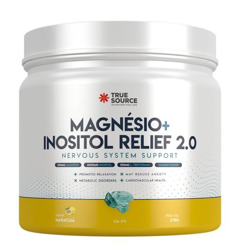 Magnesio + Inositol Relief 2.0 Maracujá True Source 375g