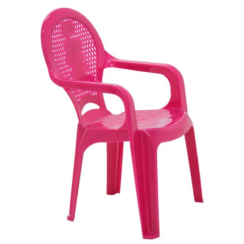 Cadeira Infantil Tramontina Catty Estampada em Polipropileno Rosa