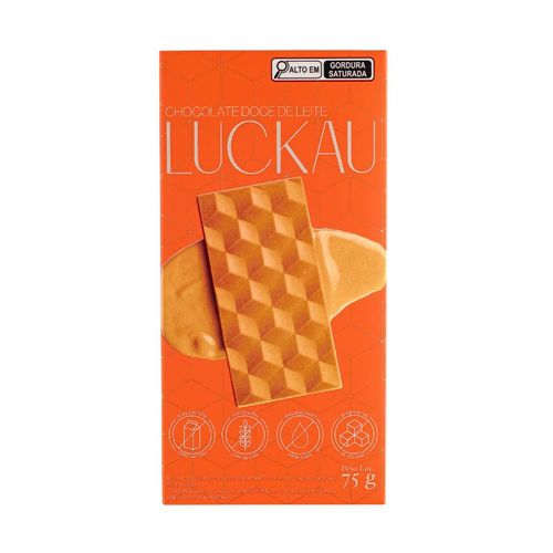 Barra Chocolate Doce de Leite Luckau 75g