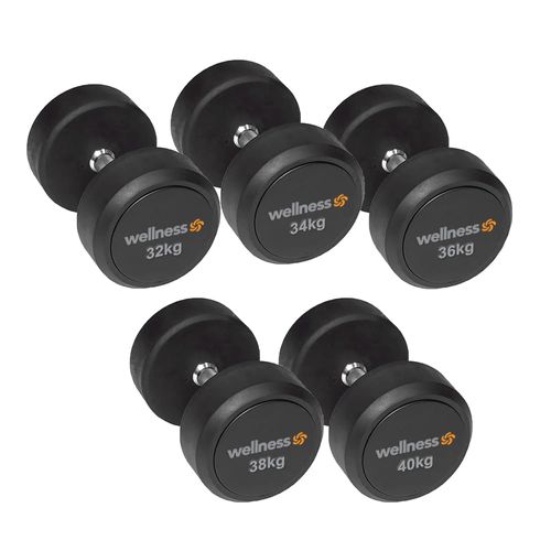 Kit 5 Pares Dumbells (32kg A 40kg) Wellness - WK159