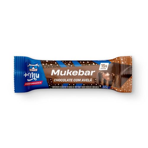 Barrinha Muke Chocolate com Avelã Mais Mu Performace 60g