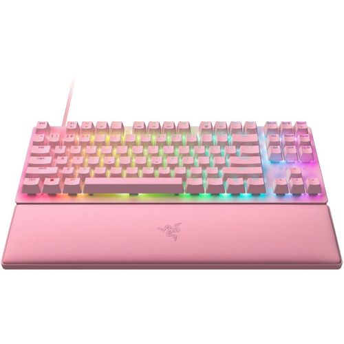 Teclado Razer Huntsman V2 TKL - Óptico (Red Switch) Quartz - RZ0303942100R3U