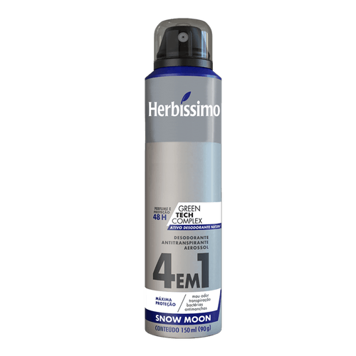 Desodorante Aerosol Antitranspirante Herbissimo Snow Moon 150Ml