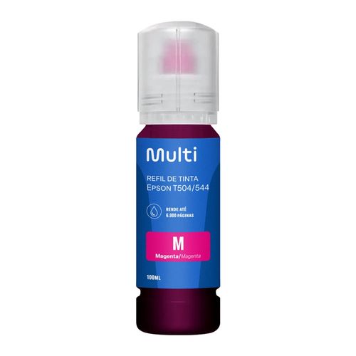 Refil de Tinta p/ Impressora Epson T504/T544 100ml Magenta Multi - RF029OUT [Reembalado]