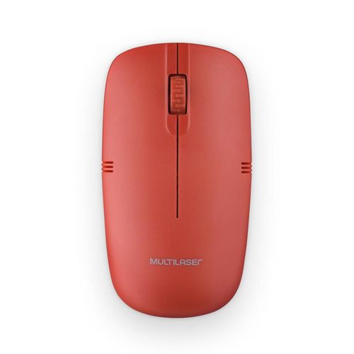 Mouse Sem Fio Light Conexão Usb 1200dpi 3 Botões Design Slim Vermelho - MO289OUT [Reembalado]