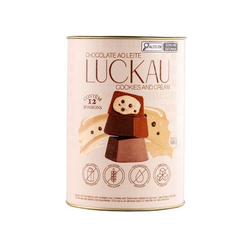 Bombom Choco ao Leite Cook Cream Luckau 198g