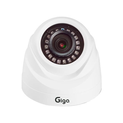 Câmera Dome Plástica 720P IR 20M 1/4.5" 2.6MM - Giga - GS0460AOUT [Reembalado]