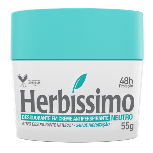 Desodorante Creme Antitranspirante Neutro Herbissimo 55G