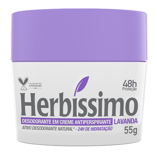 Desodorante Creme Antitranspirante Lavanda Herbissimo 55G