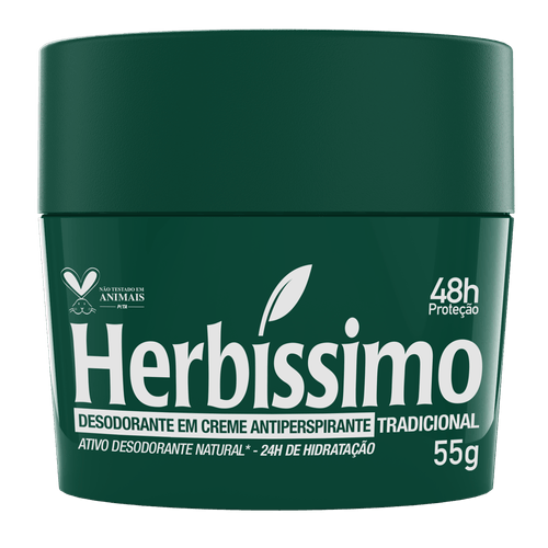 Desodorante Creme Antitranspirante Tradicional Herbissimo 55G