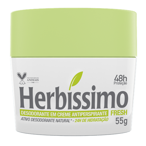 Desodorante Creme Antitranspirante Fresh Herbissimo 55G