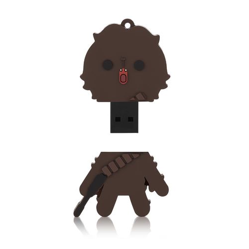 Pen Drive Star Wars Chewbacca 8GB USB Leitura 10MB/s e Gravação 3MB/s Multilaser - PD041OUT [Reembalado]