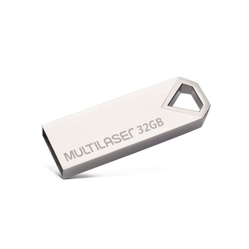 Pen drive Multilaser Diamond 32GB USB 2.0 Metálico - PD851OUT [Reembalado]