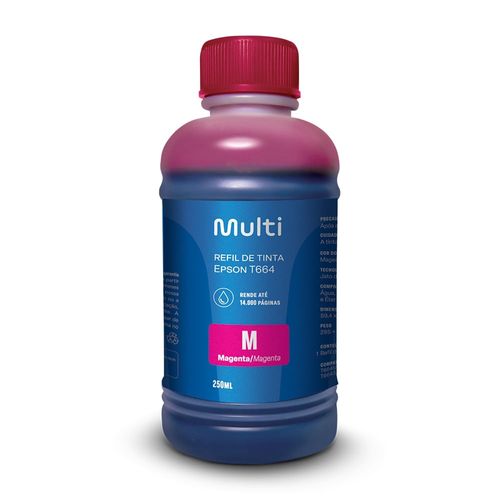 Refil de Tinta Para Impressoras Epson 250Ml Magenta Multi - RF015OUT [Reembalado]