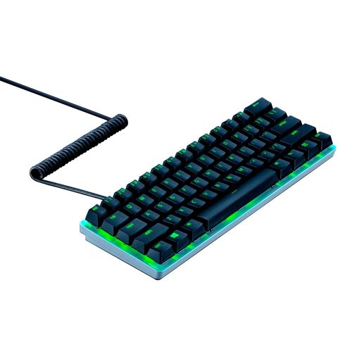 Conjunto de teclas Razer Keycap PBT + Cabo Espiral Black - RC2101490800R3XOUT [Reembalado]