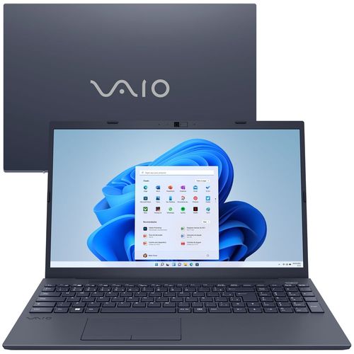 Notebook VAIO FE15 AMD® Ryzen 5-5500U Windows 11 Home 8GB RAM 256GB SSD 15,6'' Full HD - Cinza Grafite