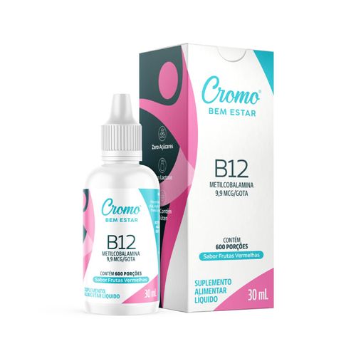 Vitamina B12 9MCG Cromo Bem Estar 30ml