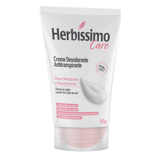 Creme Desodorante Antitranspirante Rosa Mosqueta e Niacinamida 55g