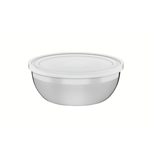 Pote Tramontina Freezinox Redondo em Aço Inox com Tampa Plástica 20 cm 2,2 L