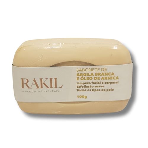 Sabonete Argila Branca Óleo Arnica Rakil 100g