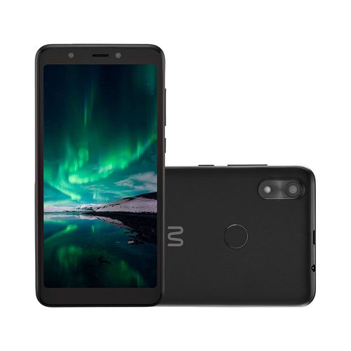 Smartphone Multilaser F Pro 4G 16GB Wi-Fi 5.5 pol. Dual Chip 1GB RAM Sensor de Digitais 5MP + 5MP Android 9 (Go edition) Quad Core - Preto - P9118