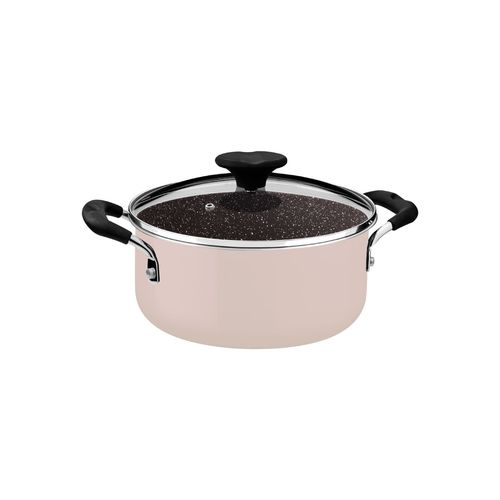 Caçarola Tramontina Tunis em Alumínio 20 cm 2,9 L Cerâmico Rosa Trufado