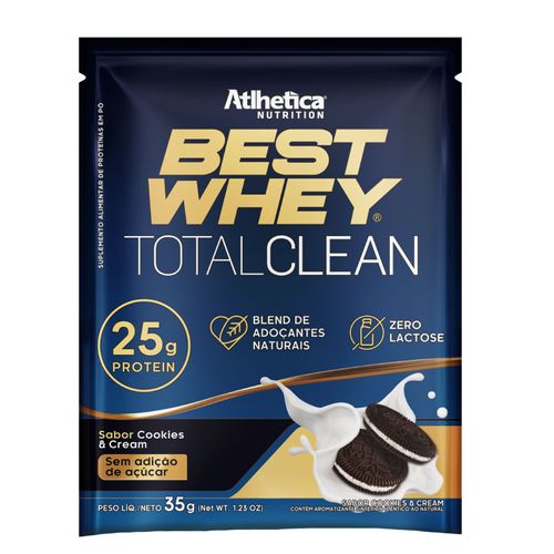 Best Whey Total Clean Cookies E Cream Atlhetica 35g