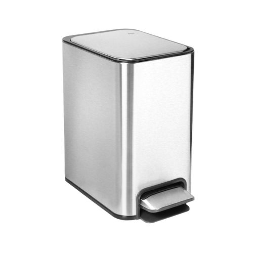 Lixeira com Pedal Piso Docol Flat 7L Aço Inox Balde Removível
