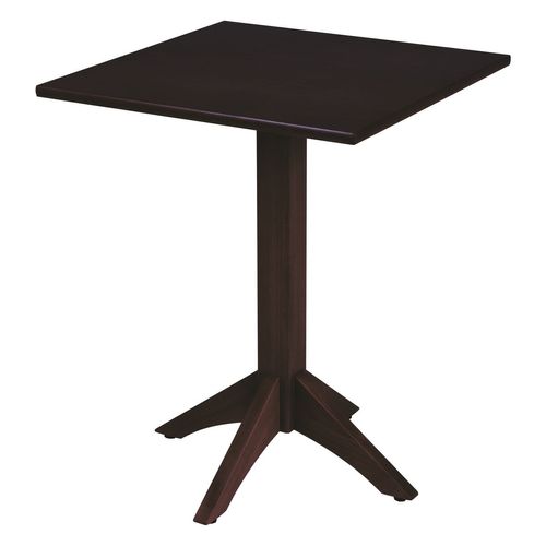 Mesa de Madeira Tramontina London Coluna Central Quadrada em Tauarí Tabaco 4 Lugares 60 cm