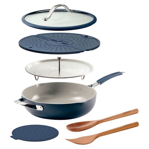 Kit Frigideira 7 peças All in one Plus Tramontina Revestimento Cerâmico