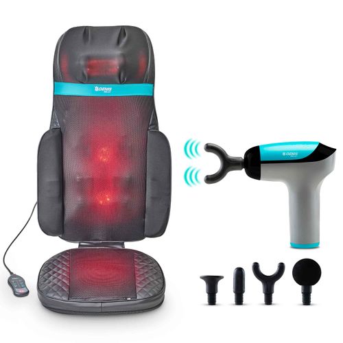 Assento Massageador Shiatsu Comfort e Pistola De Massagem Therapulse Genis Relax Polishop